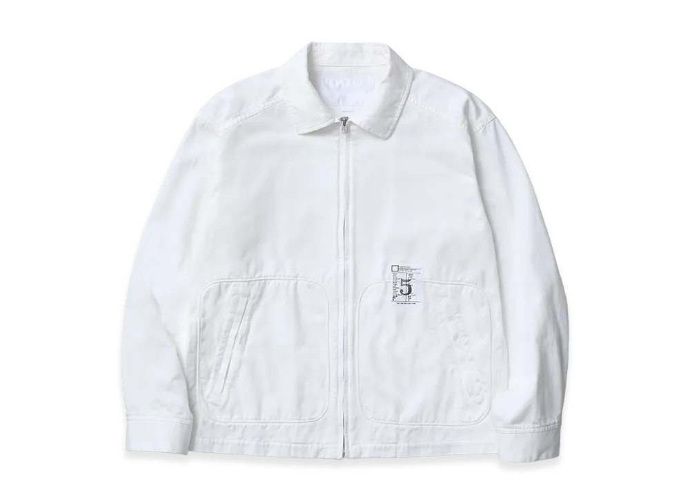 NEIGHBORHOOD BW. Zip Work Jacket "White"