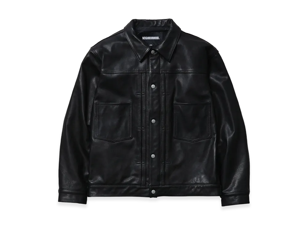 NEIGHBORHOOD Leather Type-2 Jacket "Black"