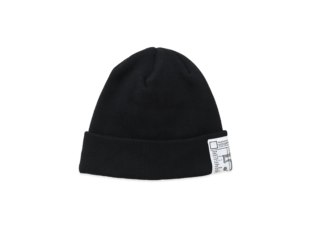 NEIGHBORHOOD BW. Beanie "Black"