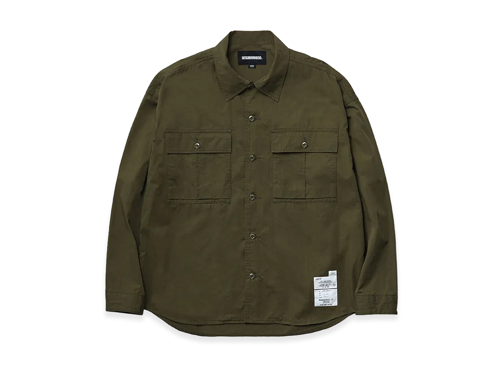 NEIGHBORHOOD Utility Shirt LS "Olive Drab"