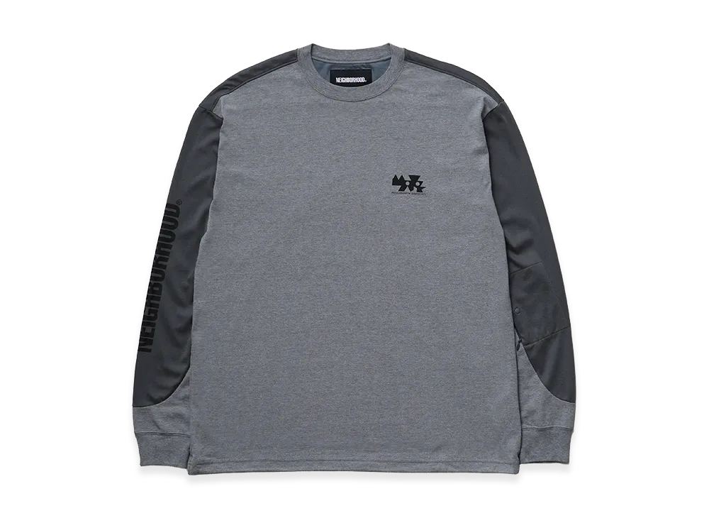 NEIGHBORHOOD Map . Crewneck LS-1 "Gray"