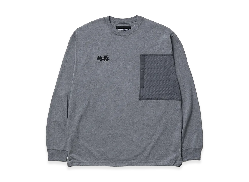 NEIGHBORHOOD Map . Crewneck LS-2 "Gray"