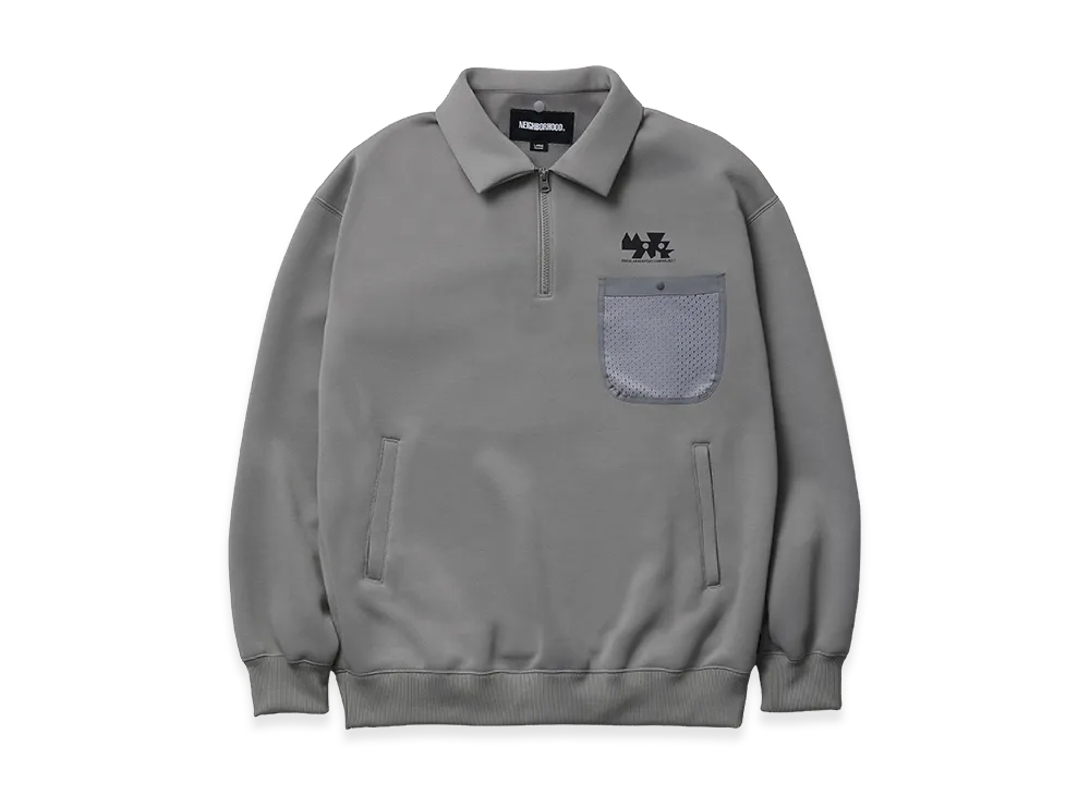 NEIGHBORHOOD Map . Detachable Hoodie LS "Gray"