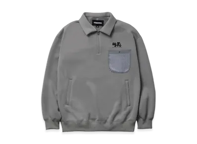 NEIGHBORHOOD Map . Detachable Hoodie LS "Gray"