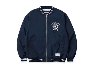 NEIGHBORHOOD Cotton Zip Award Jacket "Navy"