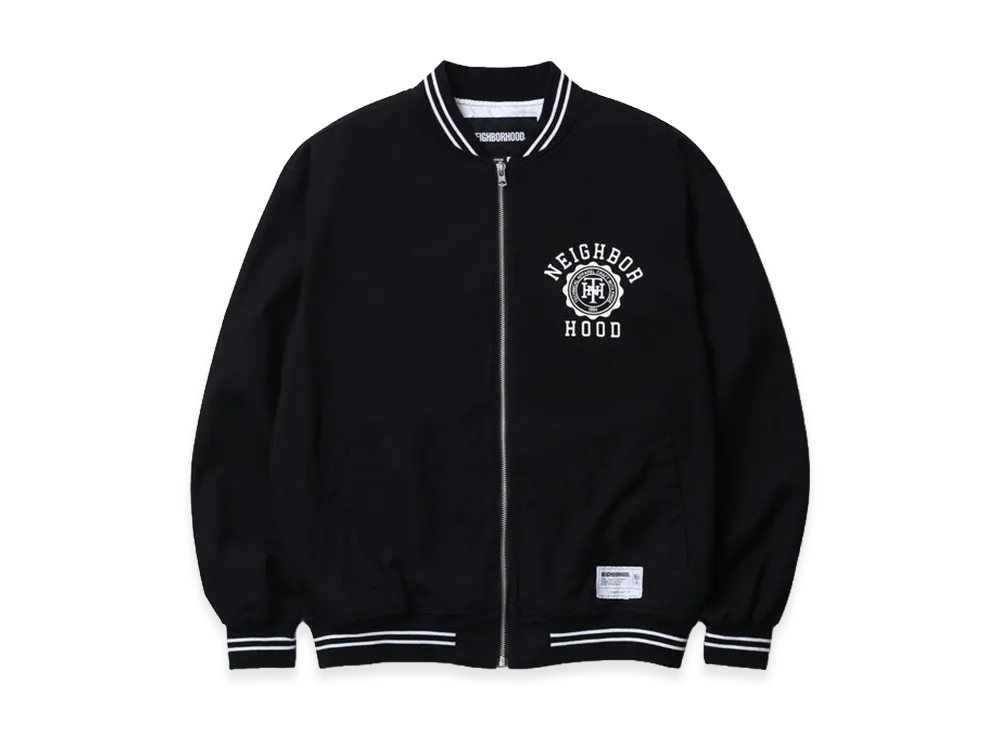 NEIGHBORHOOD Cotton Zip Award Jacket "Black"