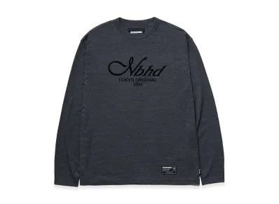 NEIGHBORHOOD Heather Fabric Tee LS "Black"