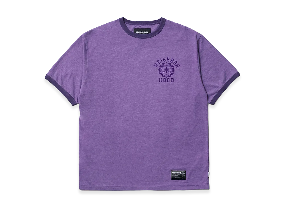 NEIGHBORHOOD Heather Fabric Tee Ss "Purple"
