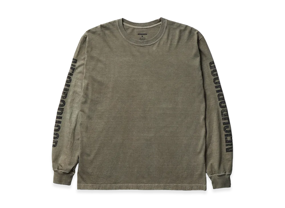 NEIGHBORHOOD NH . Tee LS-3 "Olive Drab"