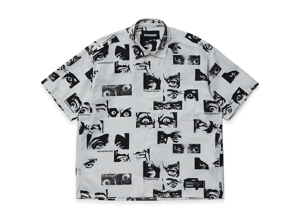 NEIGHBORHOOD Eyes Pattern Shirt SS "Ivory"