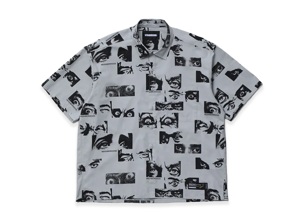 NEIGHBORHOOD Eyes Pattern Shirt SS "Gray"