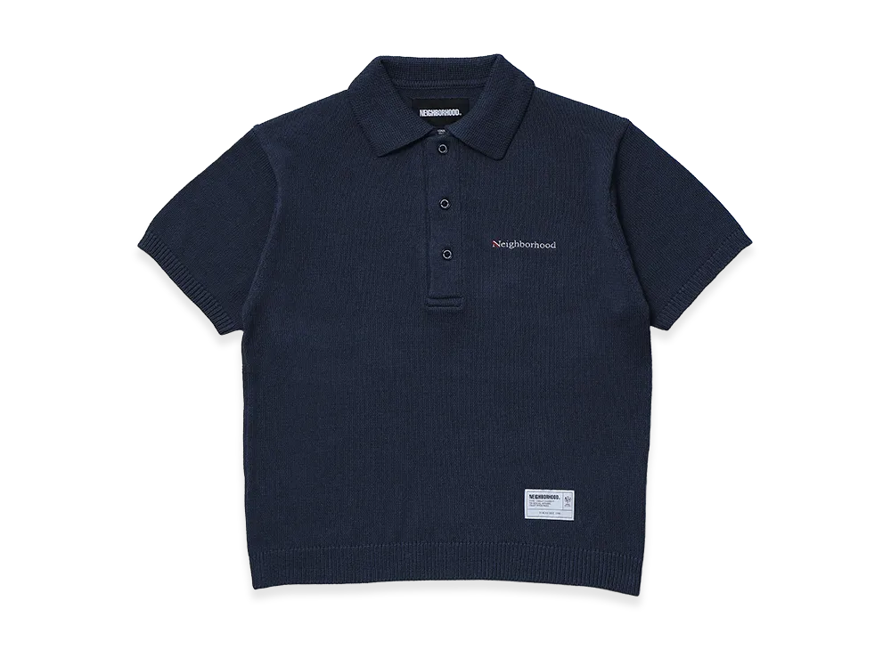 NEIGHBORHOOD Knit Polo SS "Navy"
