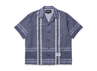 NEIGHBORHOOD Shemagh Pattern Shirt SS "Navy"