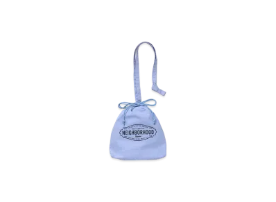 NEIGHBORHOOD Logo Drawstring Bag "Saxe"