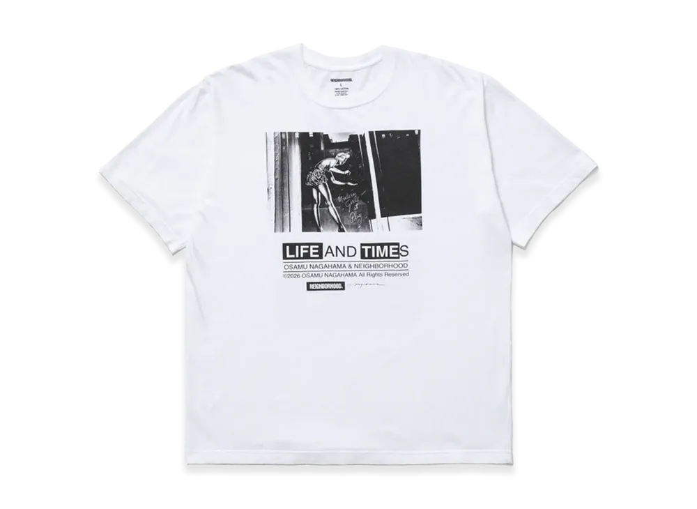NEIGHBORHOOD x Osamu Nagahama . Tee SS-1 "White"