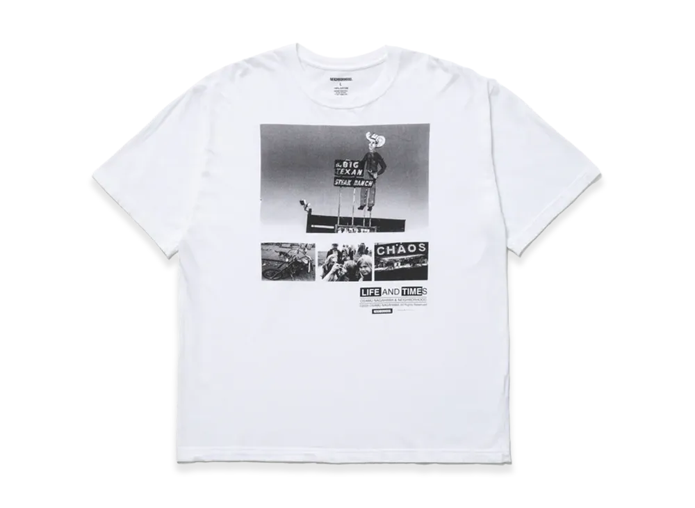 NEIGHBORHOOD x Osamu Nagahama . Tee SS-4 "White"