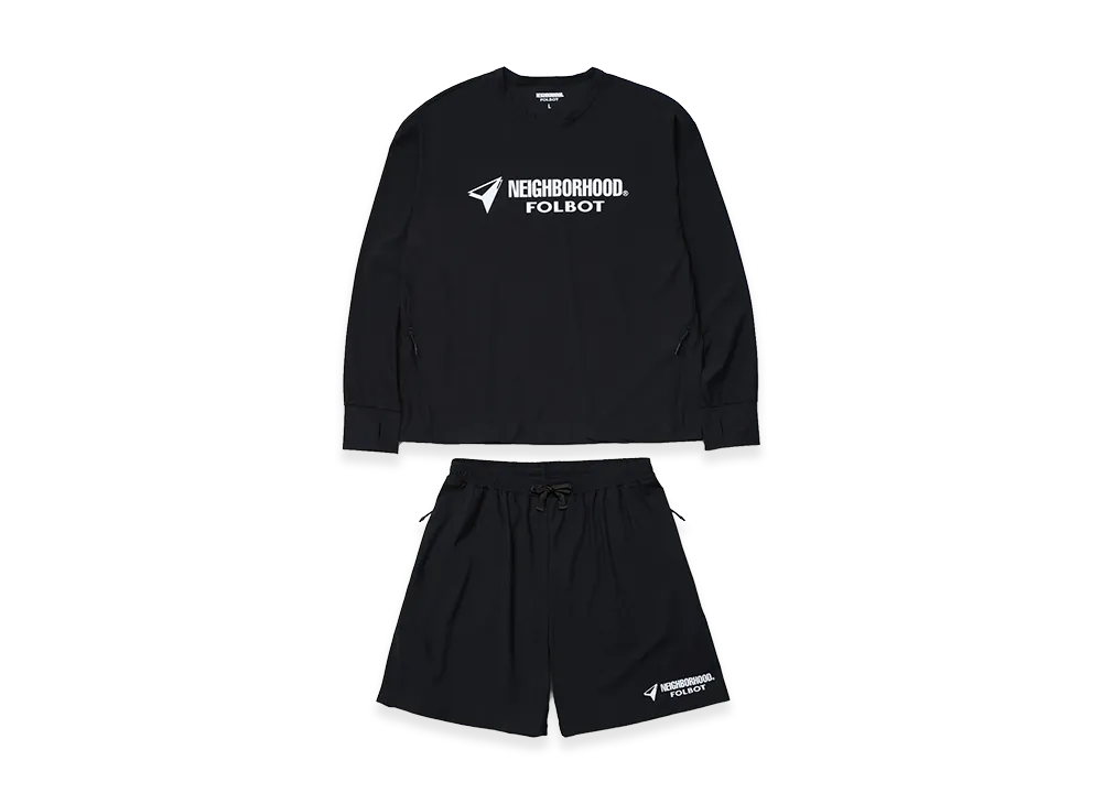 NEIGHBORHOOD x FOLBOT . Physical Fitness Uniform "Black"