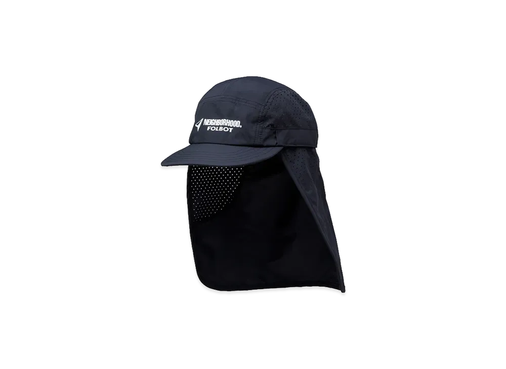 NEIGHBORHOOD x FOLBOT . Sunshade Jet Cap "Black"