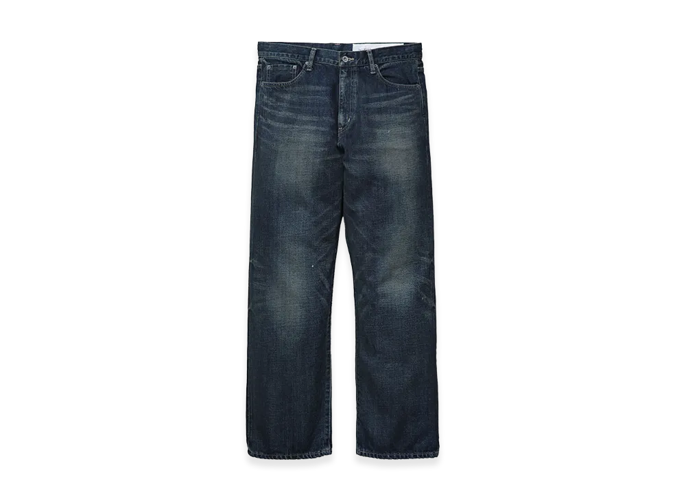 NEIGHBORHOOD Washed Denim Full Cut Pants "Indigo"