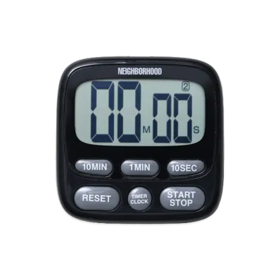 NEIGHBORHOOD Kitchen Timer "Black"