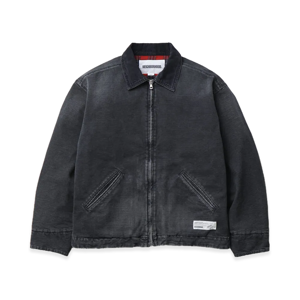 NEIGHBORHOOD Washed Duck Work Jacket "Black"