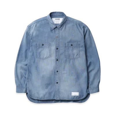 NEIGHBORHOOD Washed Chambray Shirt LS "Indigo"