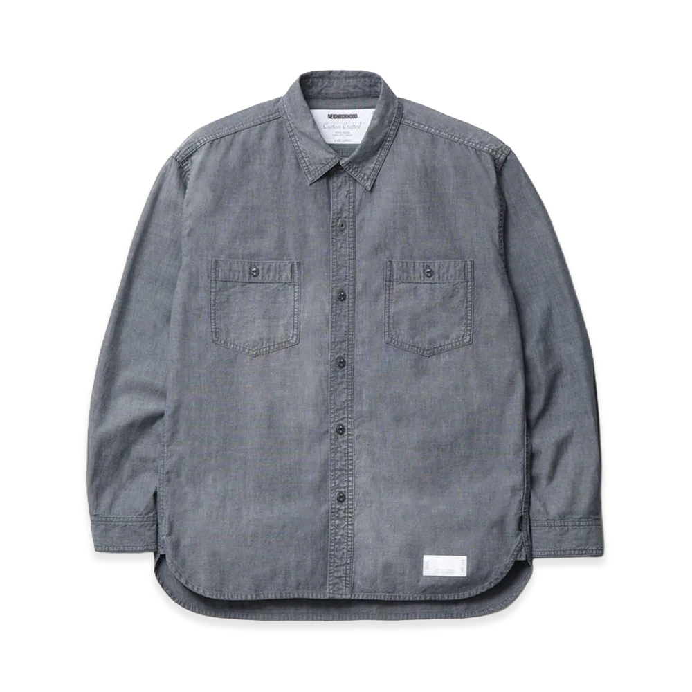 NEIGHBORHOOD Washed Chambray Shirt LS "Black"