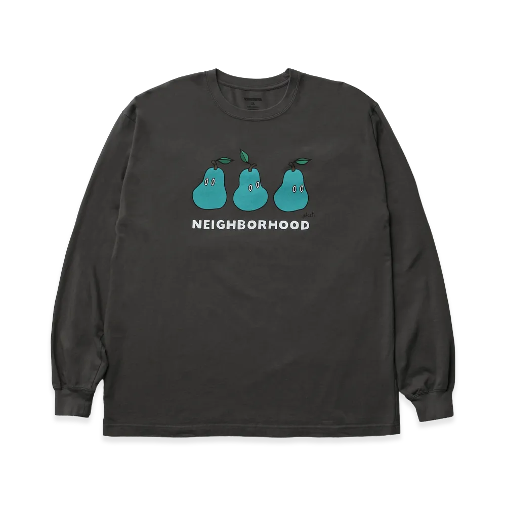 NEIGHBORHOOD NH. Tee LS-6 "Charcoal"