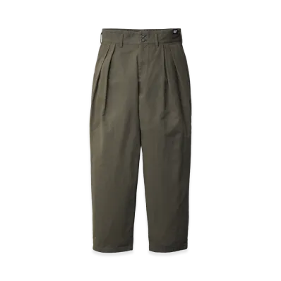 NEIGHBORHOOD High-Rise Pleated Pants "Olive Drab"
