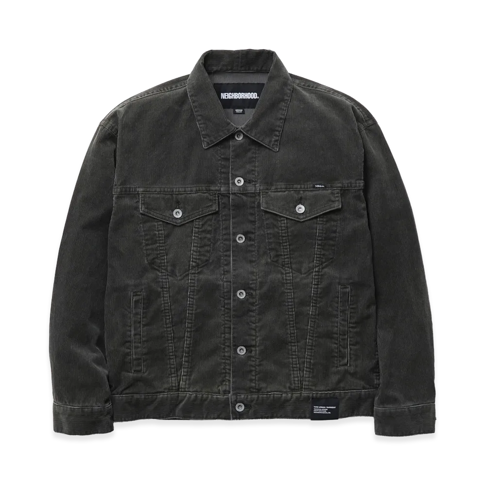 NEIGHBORHOOD Washed Corduroy Type-4 Jacket "Olive Drab"