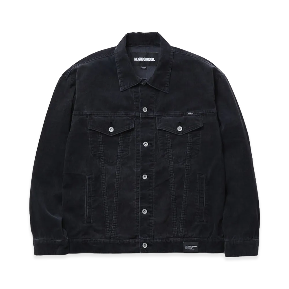 NEIGHBORHOOD Washed Corduroy Type-4 Jacket "Black"