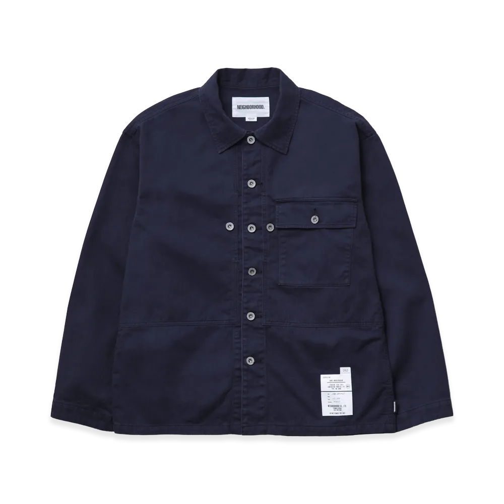 NEIGHBORHOOD HBT Utility Shirt LS "Navy"