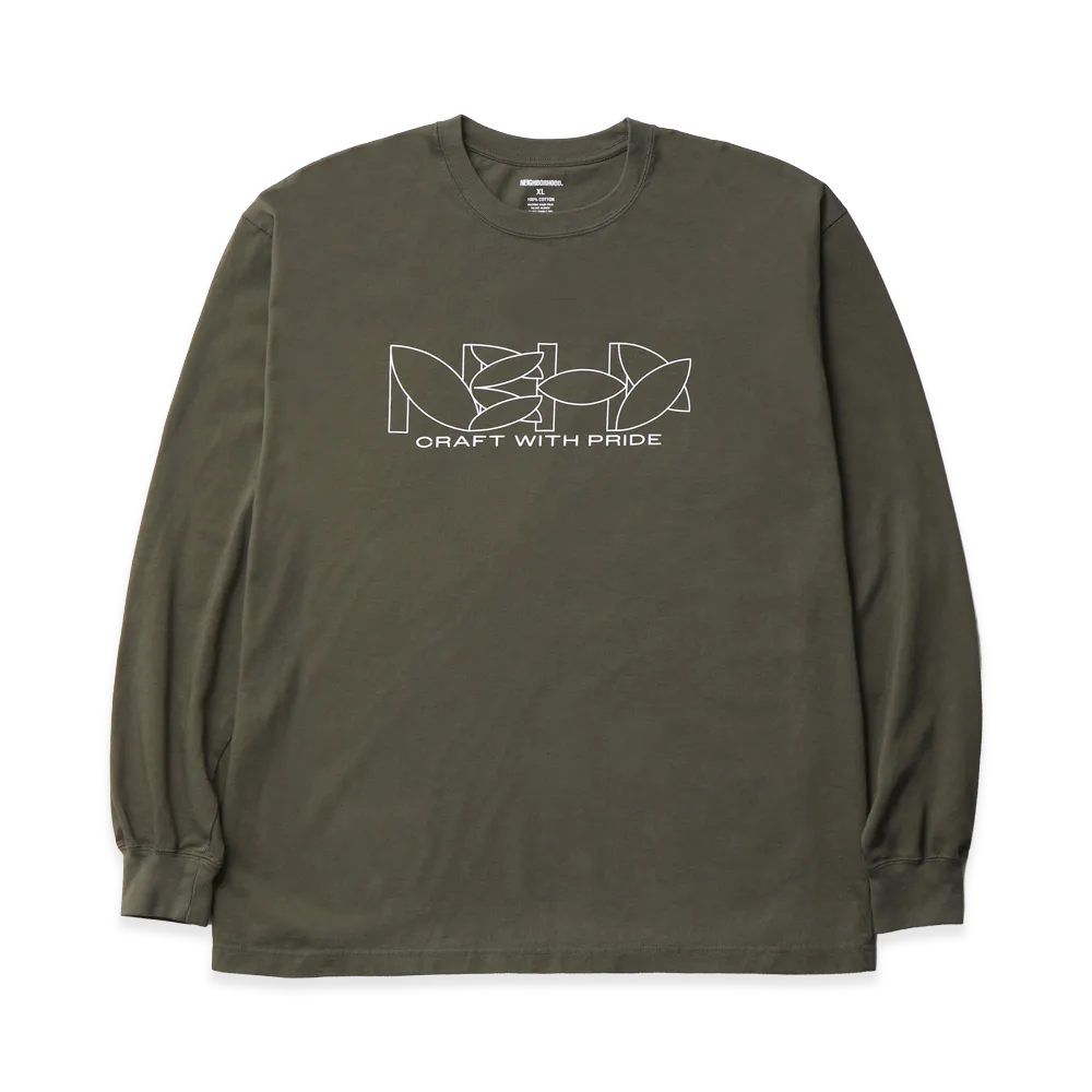 NEIGHBORHOOD NH. Tee LS-2 "Olive Drab"