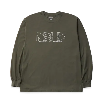 NEIGHBORHOOD NH. Tee LS-2 "Olive Drab"