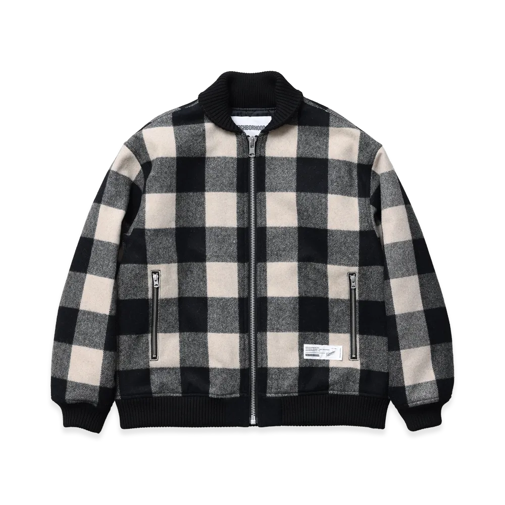 NEIGHBORHOOD Buffalo Check Sports Jacket "Black"