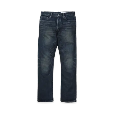NEIGHBORHOOD Washed Denim Slim Straight Pants "Indigo"