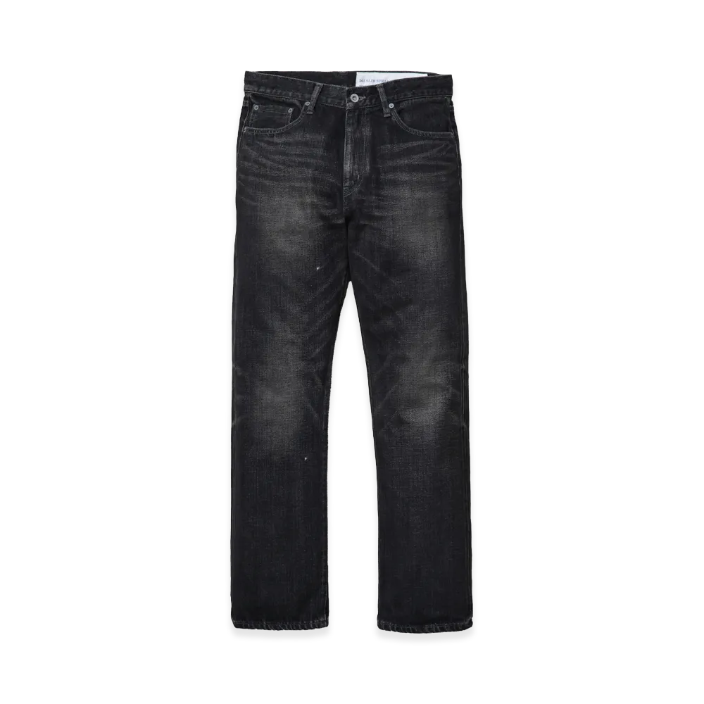 NEIGHBORHOOD Washed Denim Slim Straight Pants "Black"