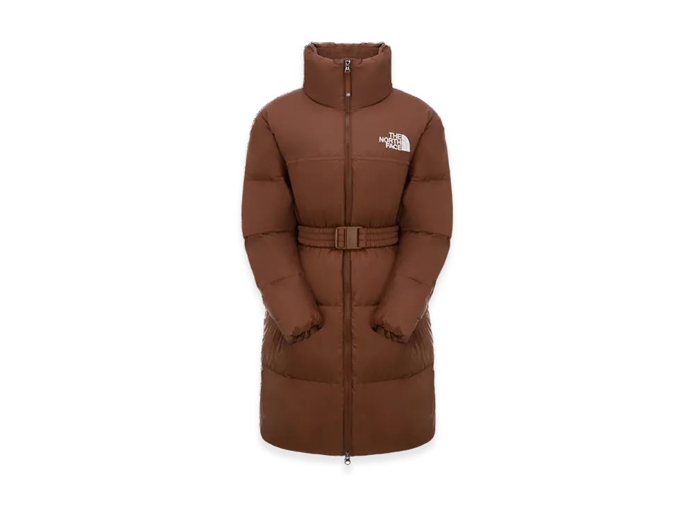 The North Face Nuptse Belted Down RDS Down Coat (W) "Brown"