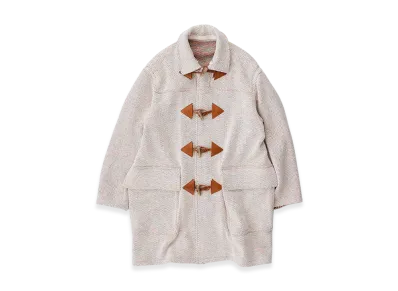 NICENESS Pierre Lilian Herringbone Duffle Coat "Off White/Multi"