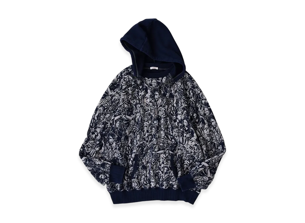 NICENESS Elliott Hooded Sweatshirt - Woodstock Cotton "Navy"