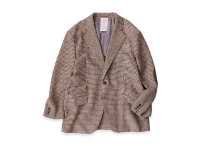 NICENESS Blunstone Shetland Check Shooting Jacket "Beige"