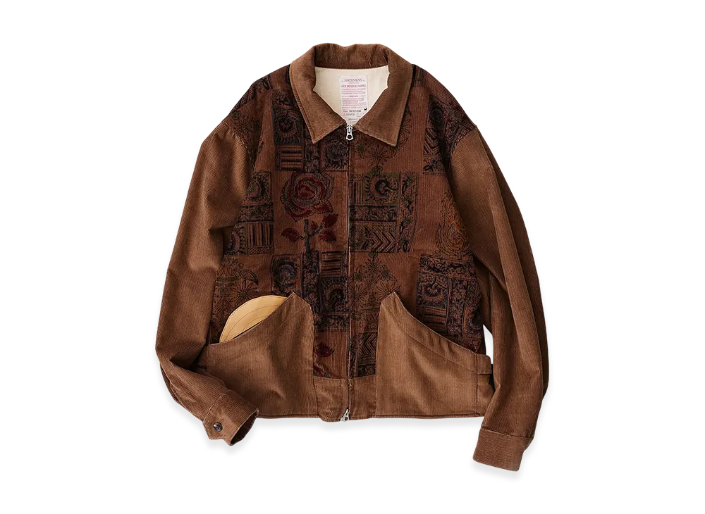 NICENESS Stephens B.P Block Print Indian Jacket "Brown"