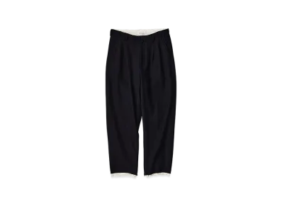NICENESS Moyes Wool Serge Easy Pants "Black"