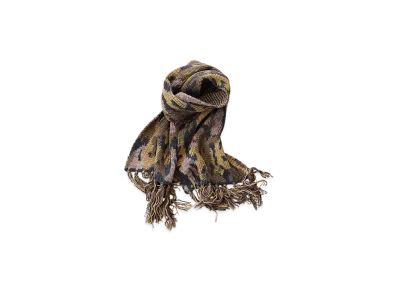NICENESS Stewart Melange Suvin Knit Scarf "Leaf"