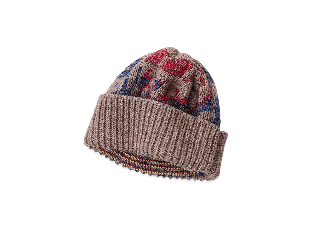 NICENESS Moody Melange Suvin Knit Watch Cap "Flower"