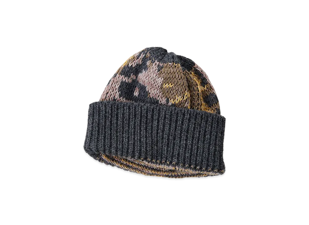 NICENESS Moody Melange Suvin Knit Watch Cap "Leaf"