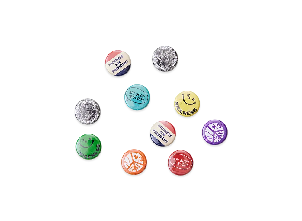 NICENESS Birthday NN Pin Badges "Multi"
