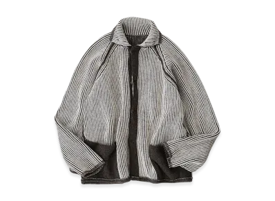 NICENESS Snafu Snap Cardigan "Gray/Off White"