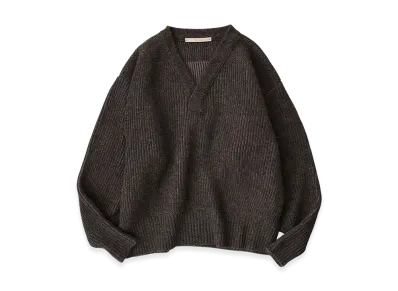 NICENESS Goldblum Mechanic Sweater "Gray/Khaki"