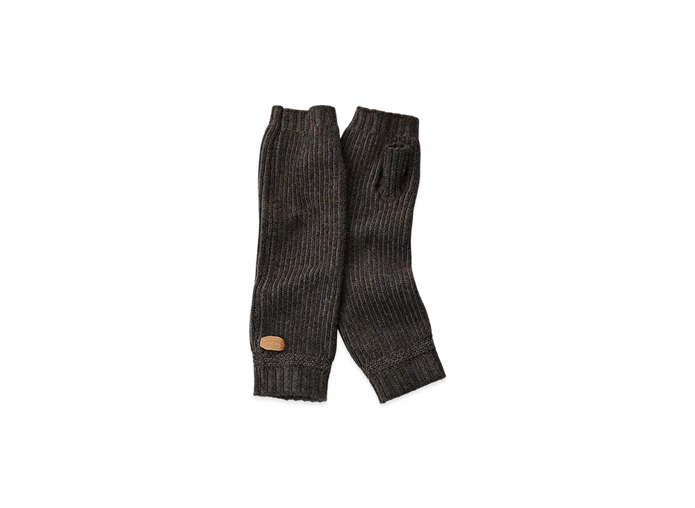 NICENESS Casady Harris Knit Fingerless Gloves "Gray/Khaki"